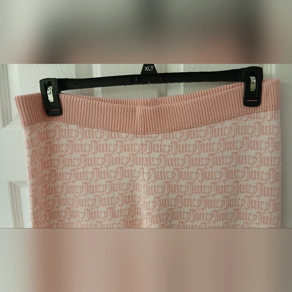 Juicy Couture 2‑Piece Logo Sweater Knit Jogger Set – XL – NWT